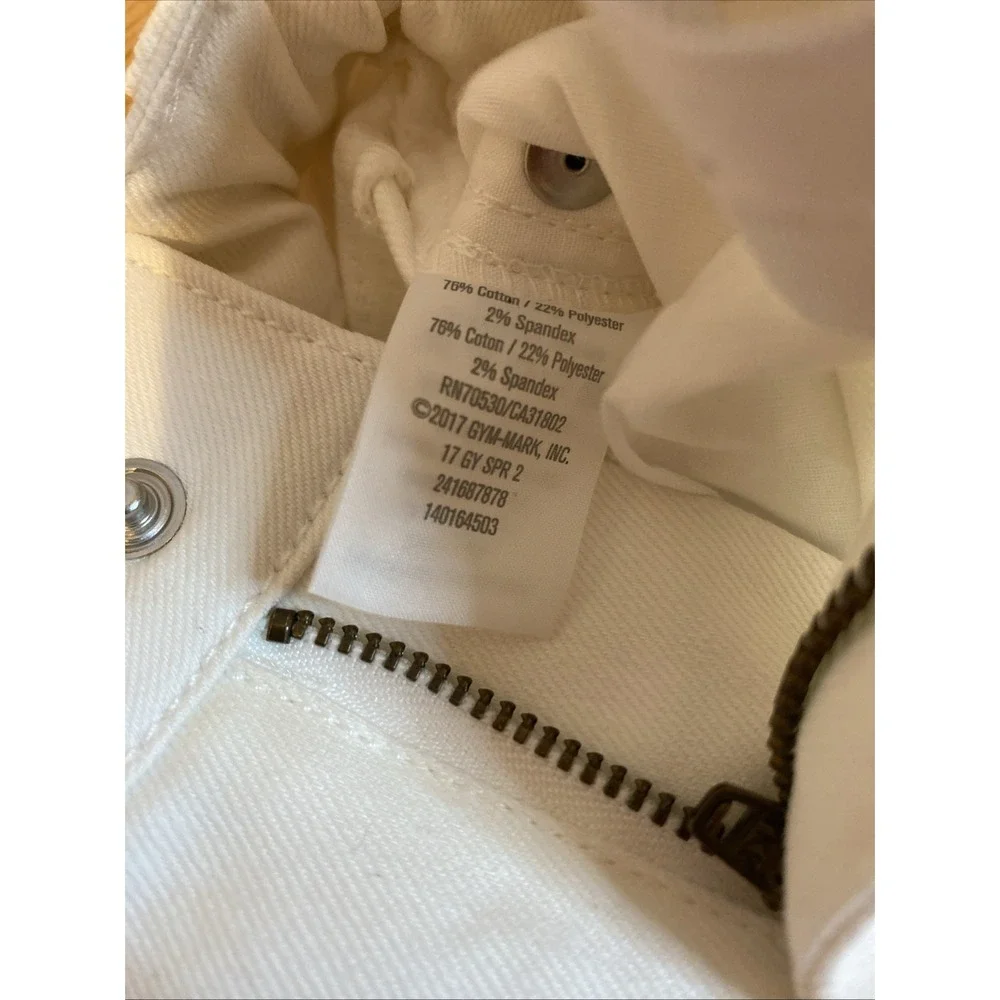 Gymboree Girls White Denim Bermuda Short Size 6 NWOT‎ 2017 Tag